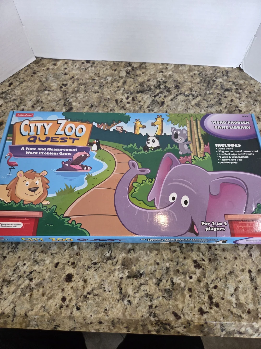 Lakeshore Learning City Zoo Quest Game Word Problem Math Time & Measurement 7+